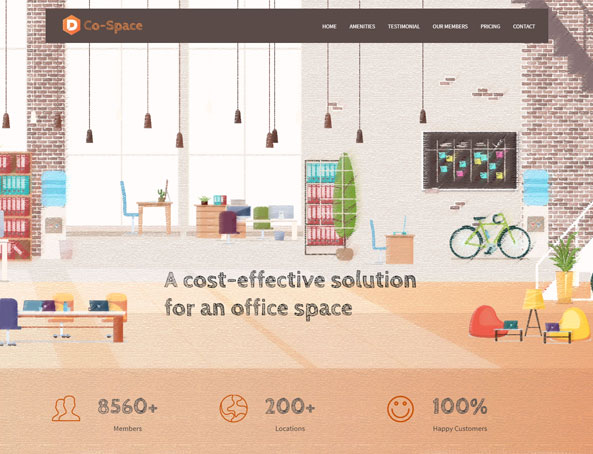 Office Space, Co Space WordPress Theme Demo